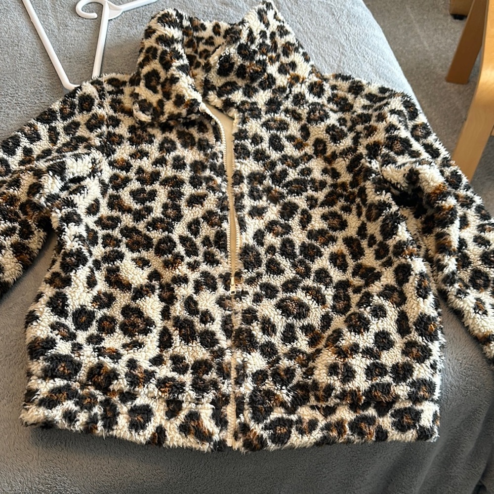 Z Supply Teddy Jacket Brown and Black Faux Fur